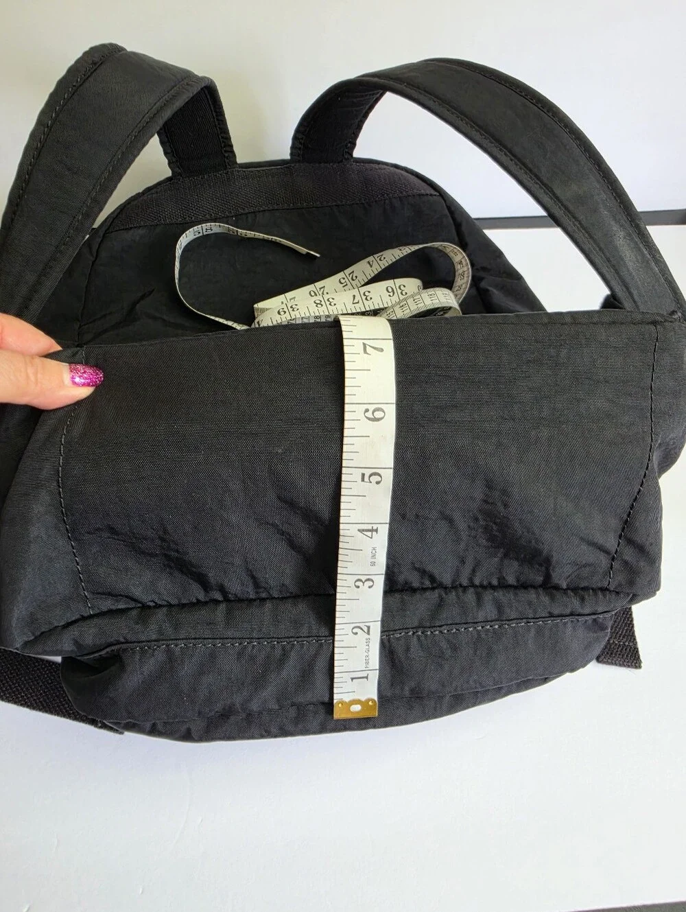 Kipling Black Nylon Synthetic Live Light Backpack Holds Laptop / Note Book